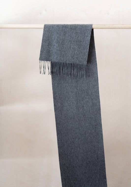 Lambswool Scarf - Charcoal Melange