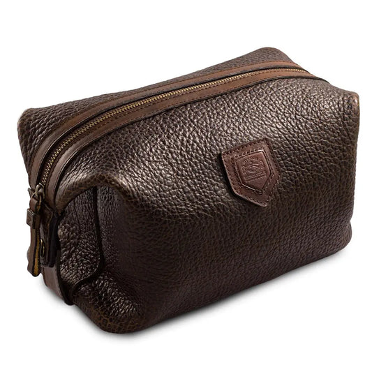 Theodore Leather Wash Bag