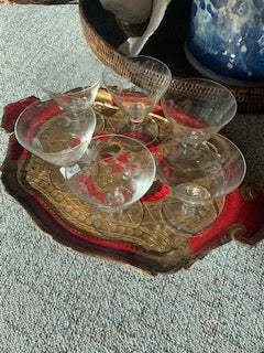 Red Italian Tray