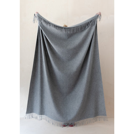 Lambswool Scarf - Grey Melange