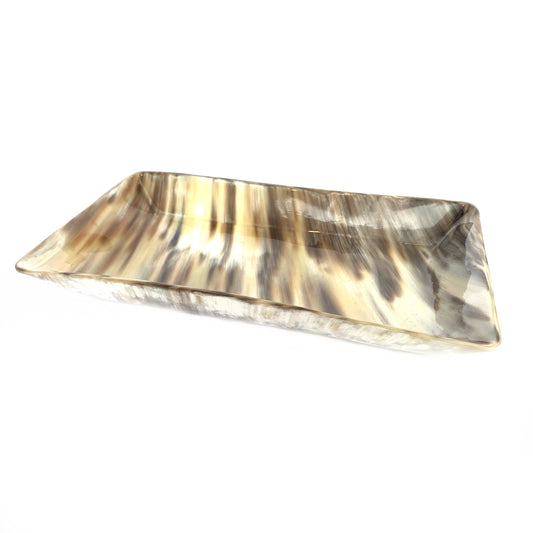 Cow Horn Rectangular Dish - Large