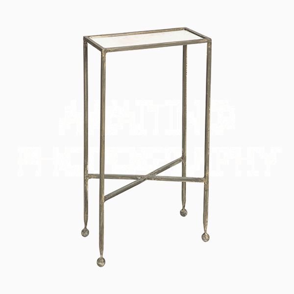 Chino Side Table w/ Antique Mirror