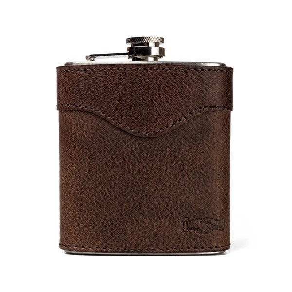 Campaign Leather Flask - Whiskey