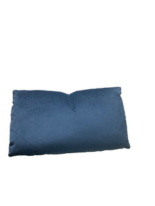 Navy Velvet Lumbar Pillow